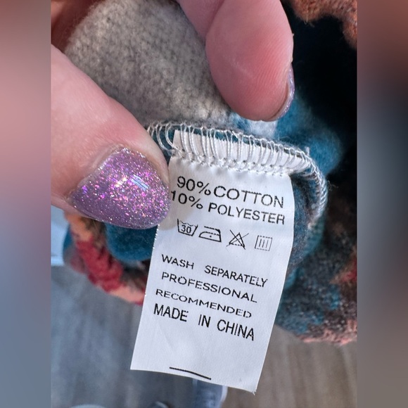 Western Multicolor Patterned Sweater - Picture 4 of 4